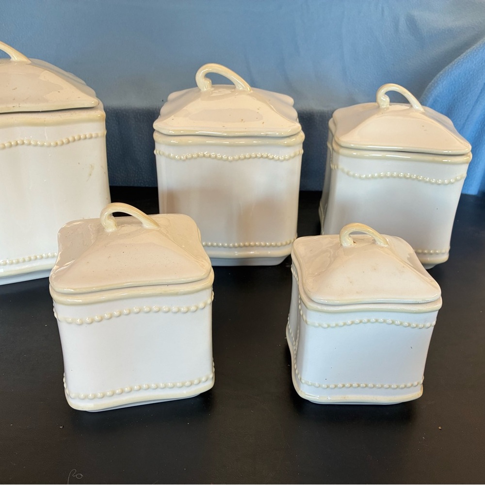 Princess House Cream Canister Set